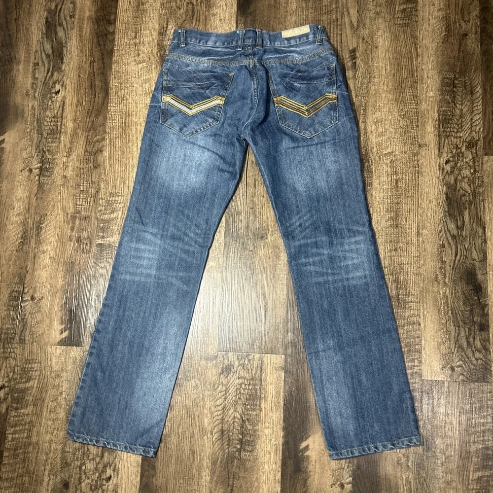 FUSAI YTK Straight Leg Jeans Mens Sz 32/32 Medium Wash Denim 1997‎